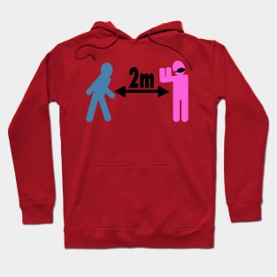 2m social distancing Hoodie